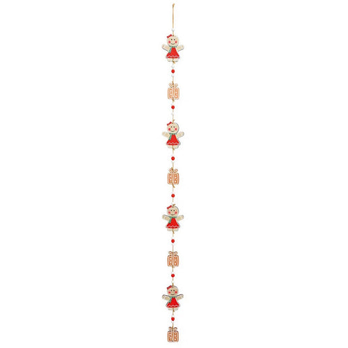 Girlande Lebkuchen Frau & Kuchen 105 cm