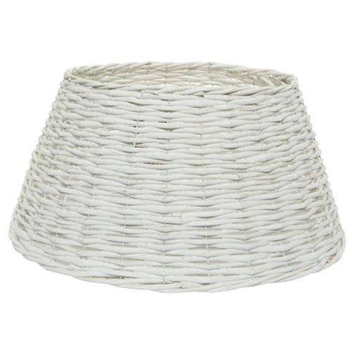 Baumring Korb Kranz aus Weide Weiß 57 x 28 cm
