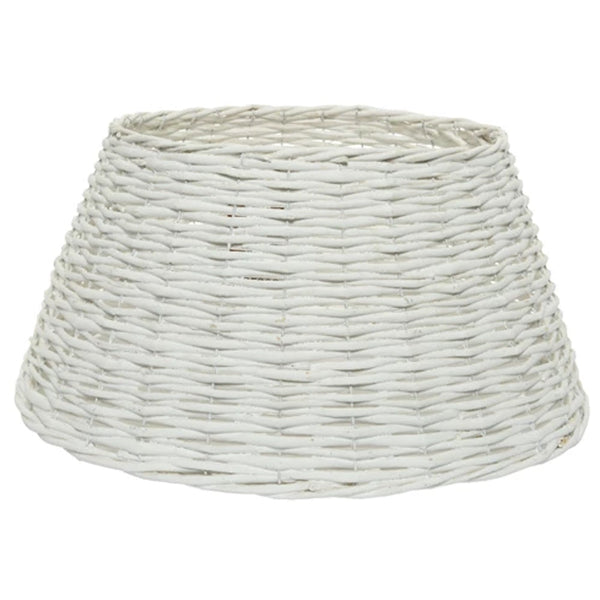 Baumring Korb Kranz aus Weide Weiß 57 x 28 cm