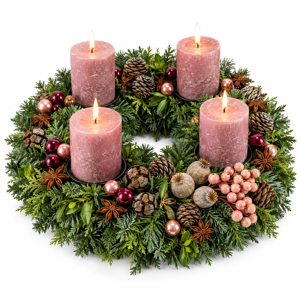 Adventskranz_rosa_gemischte_Zweige