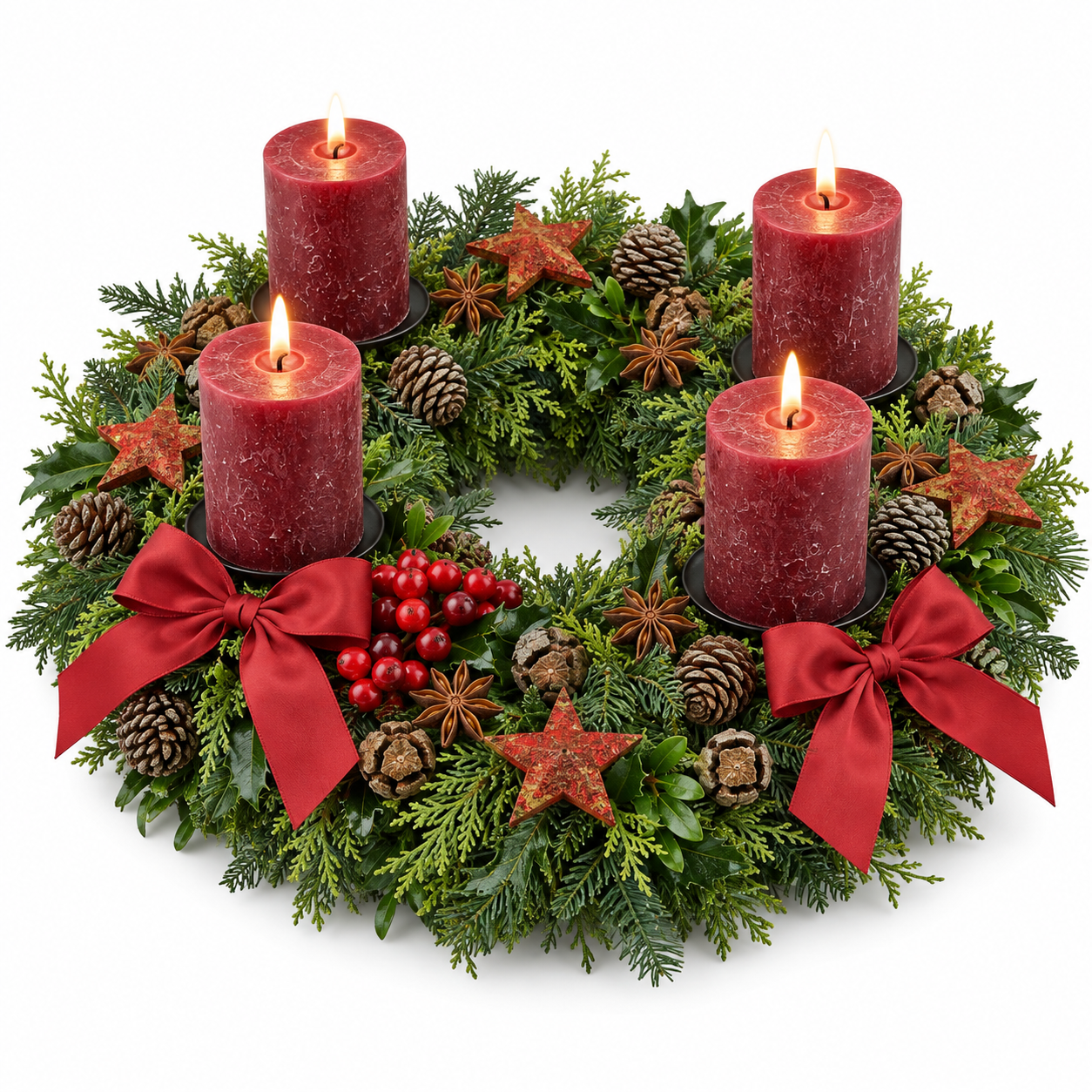 Adventskranz_rot_Premium_gruen