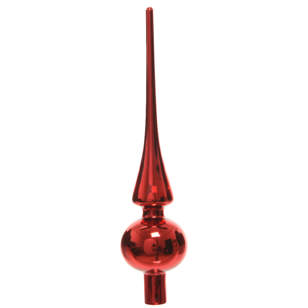 Baumspitze aus Glas Rot Glanz 26 cm