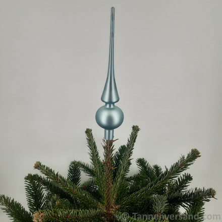 Baumspitze aus Glas Nebelblau Matt 26 cm 1