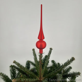 Baumspitze aus Glas Rot Matt 26 cm 1