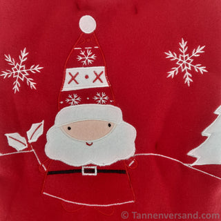 Baumdecke aus Polyester Rot Weiß Weihnachtsmann 89 cm 1