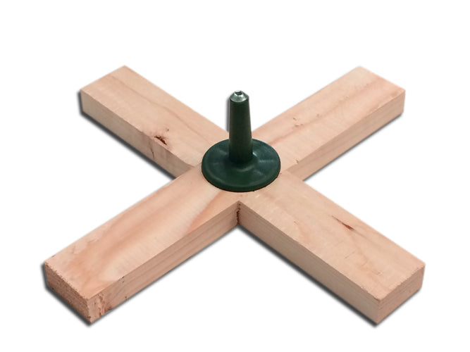 Holzkreuz Ständer 29 cm natur