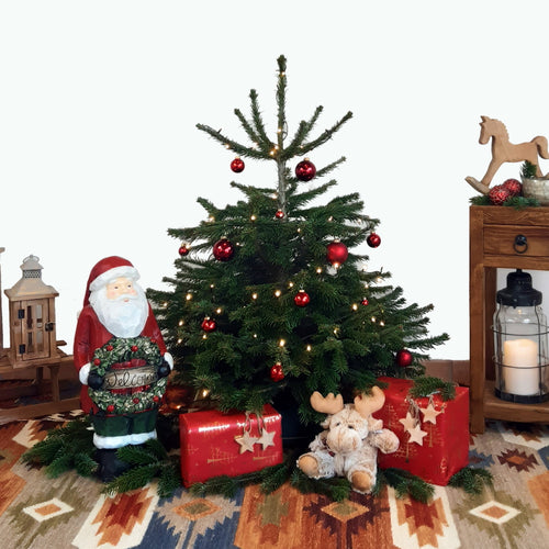 Weihnachtsbaum Nordmanntanne S dekoriert  Tannenversand