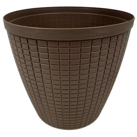 Übertopf Bruchfest Braun Matt ⌀ 29 cm