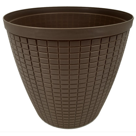 Übertopf Bruchfest Braun Matt ⌀ 29 cm