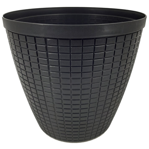 Übertopf Bruchfest Schwarz Matt ⌀ 29 cm