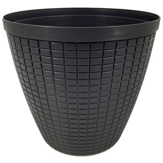 Übertopf Bruchfest Schwarz Matt ⌀ 29 cm