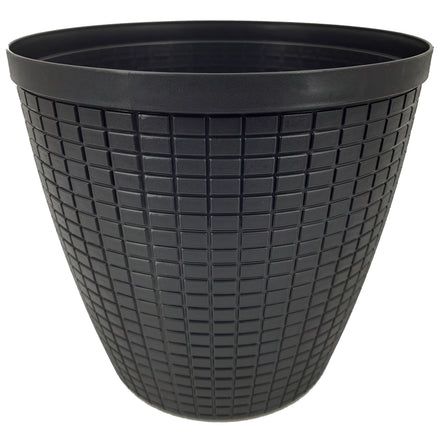 Übertopf Bruchfest Schwarz Matt ⌀ 29 cm
